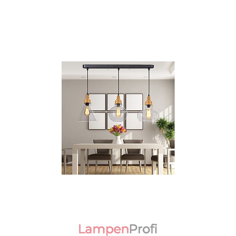 Nordamerikanische kreative Holzmaserung Kristalllampe Wiederherstellung alten Weisen Lampe Licht