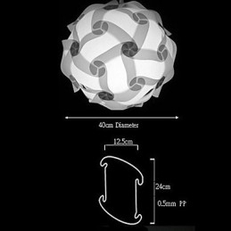 DIY Moderne Pendelleuchte Kugel 40cm