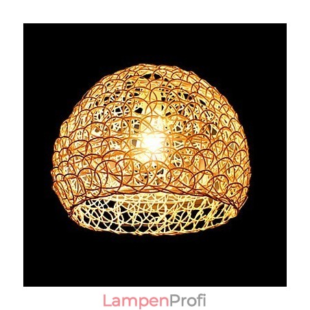 Moderne ländliche Cany Art gewebte Rattan-Einzelkopf-Hängelampe Moderne ländliche Cany Art gewebte Rattan-Einzelkopf-Hängelampe
