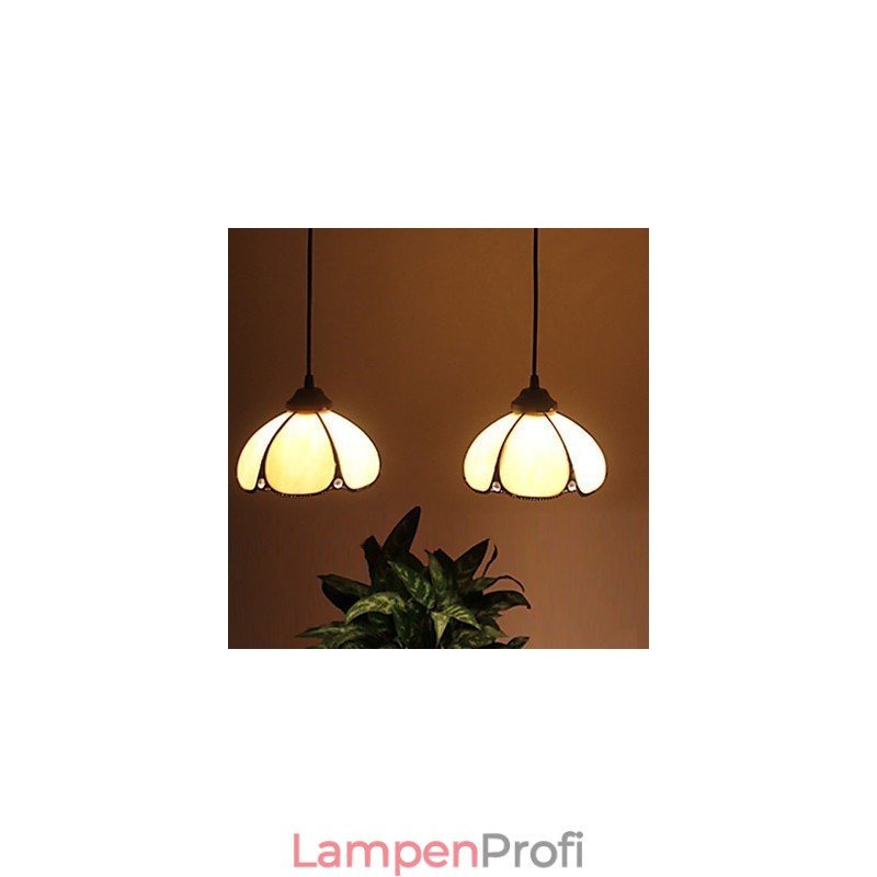 Europäischer ländlicher kreativer Kunst-Buntglas-Kronleuchter, der alte Wege wiederherstellt, Lampenlicht