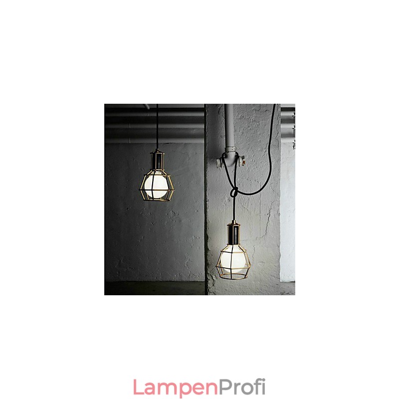 Hängelampe Garage aus galvanisiertem Metall im Landhausstil