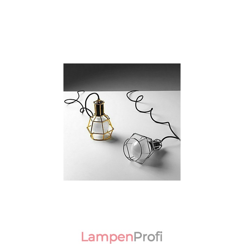 Hängelampe Garage aus galvanisiertem Metall im Landhausstil