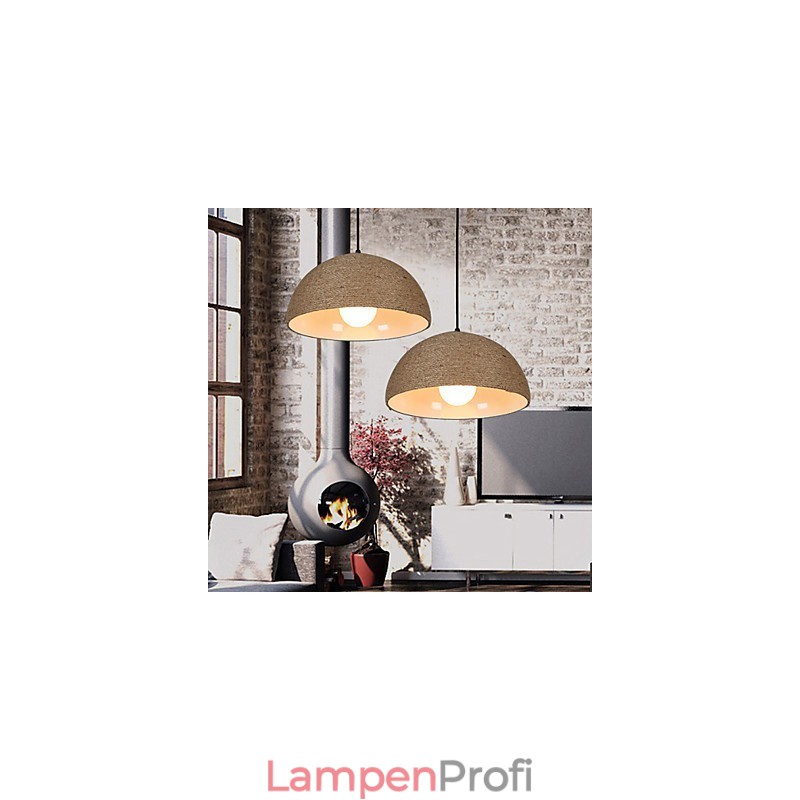 30 * Wiederherstellung alter Wege Die nordische Idee Halbkreis Kamin Hand Hanfseil Droplight