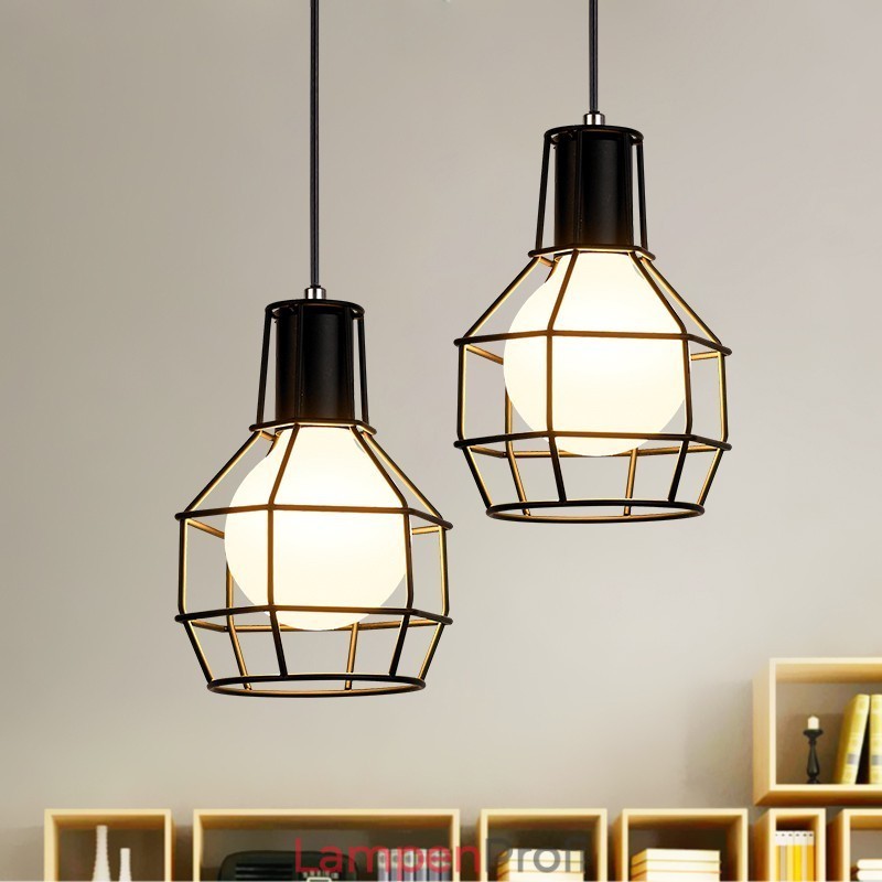 Pendelleuchten Traditionell Klassisch Vintage Retro Landhaus Garage Metall