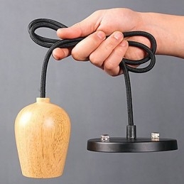 Landhaus Mini Stil Andere Holz Bambus Pendelleuchte Garage