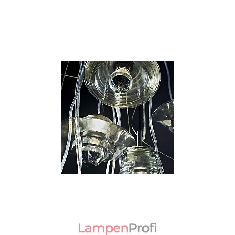 Moderne zeitgenössische Pendelleuchte aus Glas