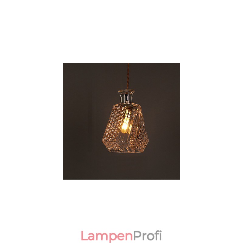 Romantische Flasche Kreative Geschnitzte Kunst Glas Kronleuchter Licht Pendelleuchte