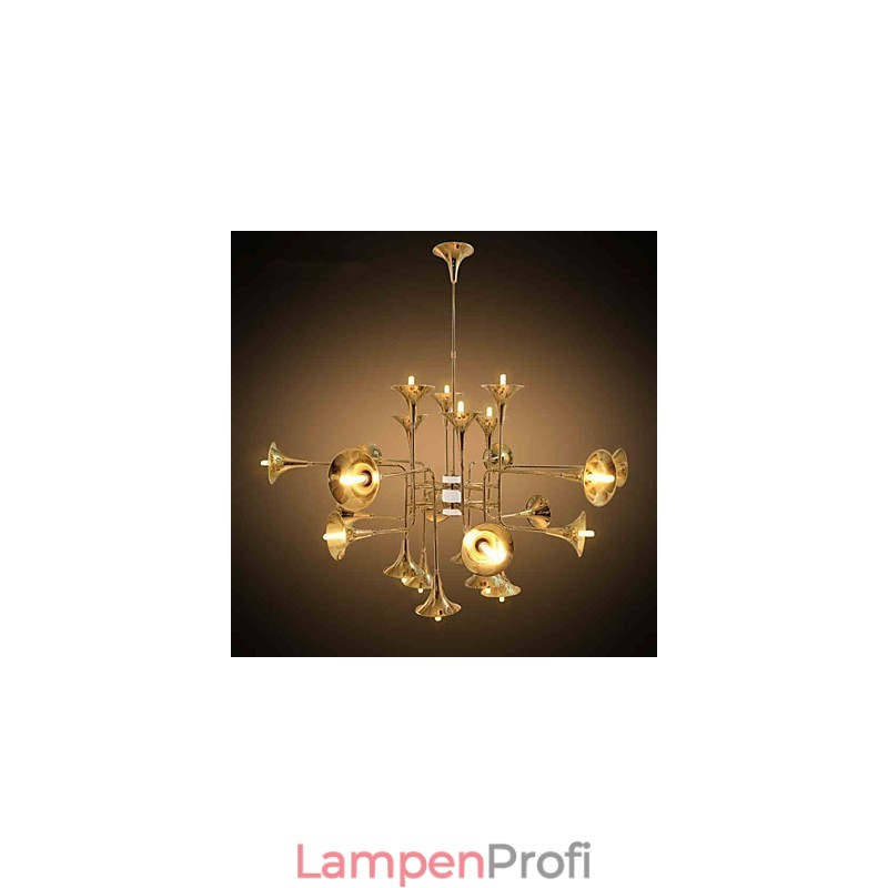 Kronleuchter aus galvanisiertem Metall im Country-Mini-Stil