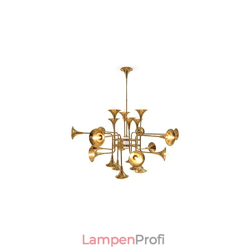 Kronleuchter aus galvanisiertem Metall im Country-Mini-Stil