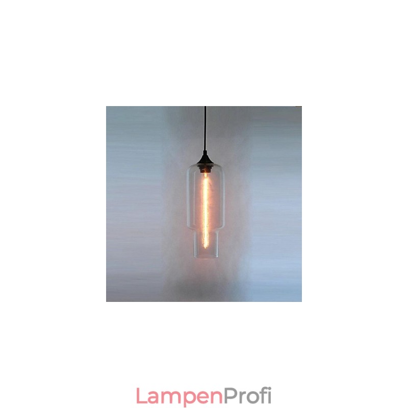 Moderne Glas-Hängeleuchte im braunen Blasen-Design