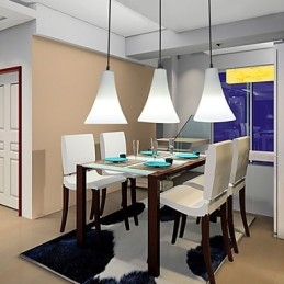 Trichterkegel Kegeltyp Einzelkopf Trompetenförmiges Glasmahllicht Einfaches Droplight-Lampenlicht