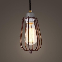 Pendelleuchte aus Metall im Mini-Stil im Vintage-Stil