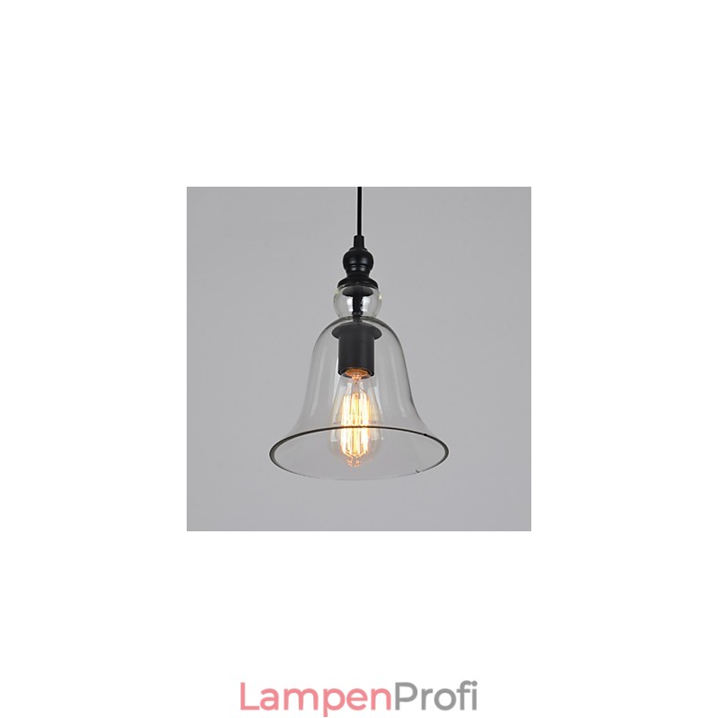 Vintage Industrieller Retro-Kronleuchter aus Glas, kreative minimalistische Nachttischlampe, klare Farbe