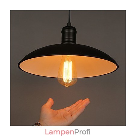 Lampen und Laternen Kunst, die einkopfige Hängelampe aus Schmiedeeisen mit fliegender Untertasse wiederherstellt