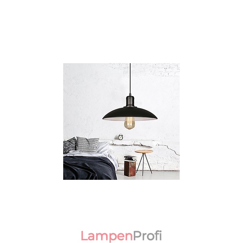 Lampen und Laternen Kunst, die einkopfige Hängelampe aus Schmiedeeisen mit fliegender Untertasse wiederherstellt