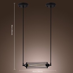 Traditionelle klassische Pendelleuchte mit Inselmalerei im Vintage-Stil