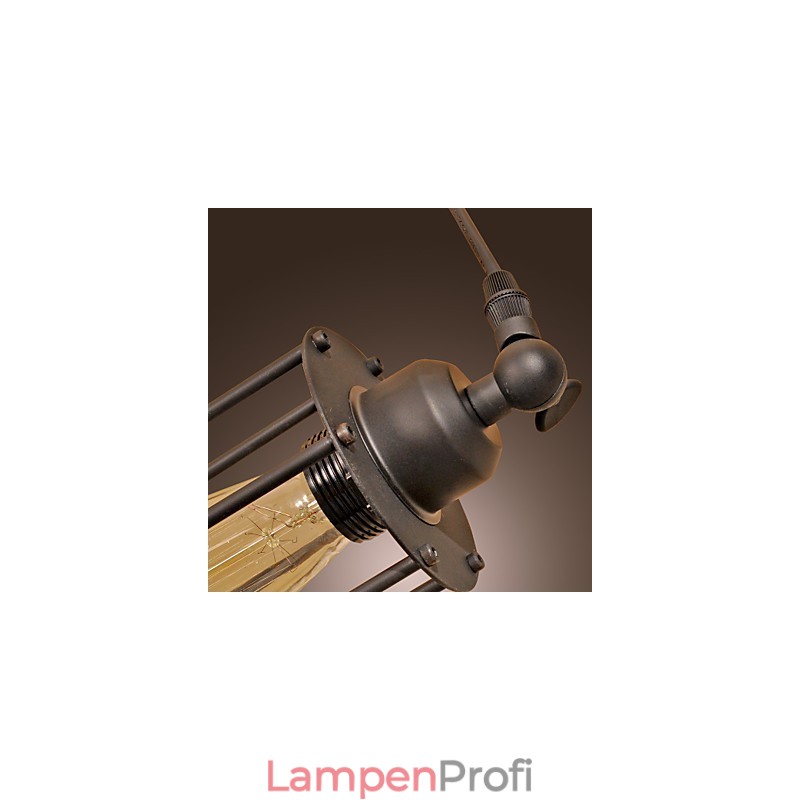 Traditionelle klassische Pendelleuchte mit Inselmalerei im Vintage-Stil