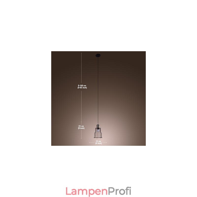 Traditionelle klassische Pendelleuchte im Mini-Stil mit Gemälde