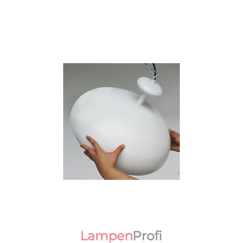 Moderne zeitgenössische Retro-Pendelleuchte mit Schalenmalerei