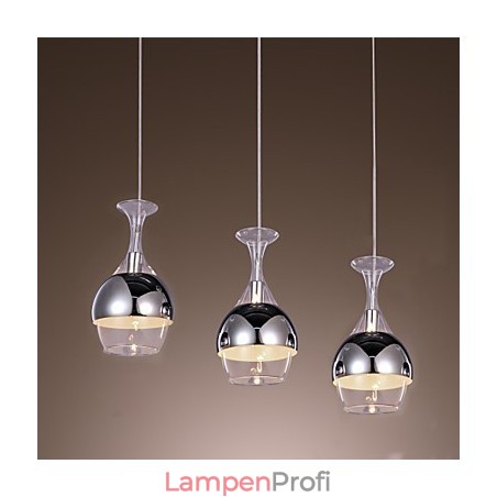 Kreative Pendelleuchte mit 3 Lichtern im französischen Stil in Kelchform Kreative Pendelleuchte mit 3 Lichtern im französischen Stil in Kelchform