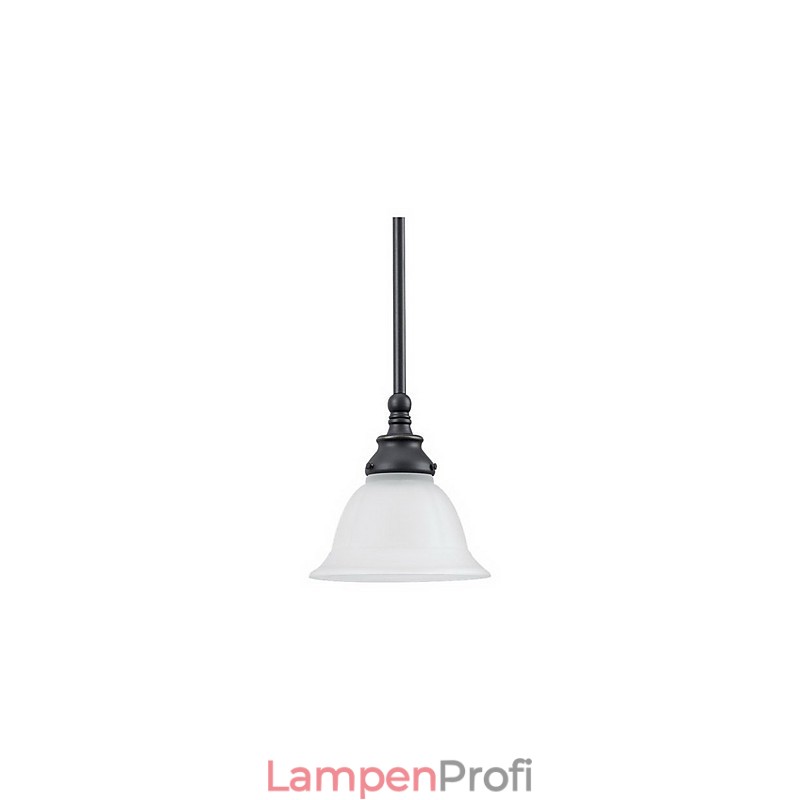 Elegante Pendelleuchte mit weißem Schirm