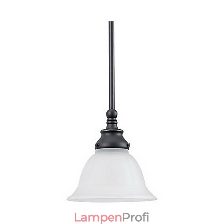 Elegante Pendelleuchte mit weißem Schirm Elegante Pendelleuchte mit weißem Schirm