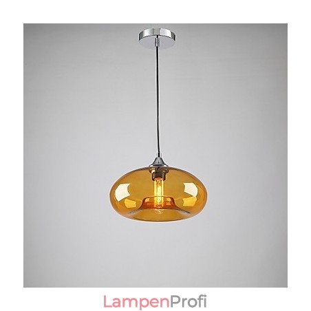 Moderne charakteristische 1-flammige Pendelleuchte mit transparentem Schirm Moderne charakteristische 1-flammige Pendelleuchte mit transparentem Schirm