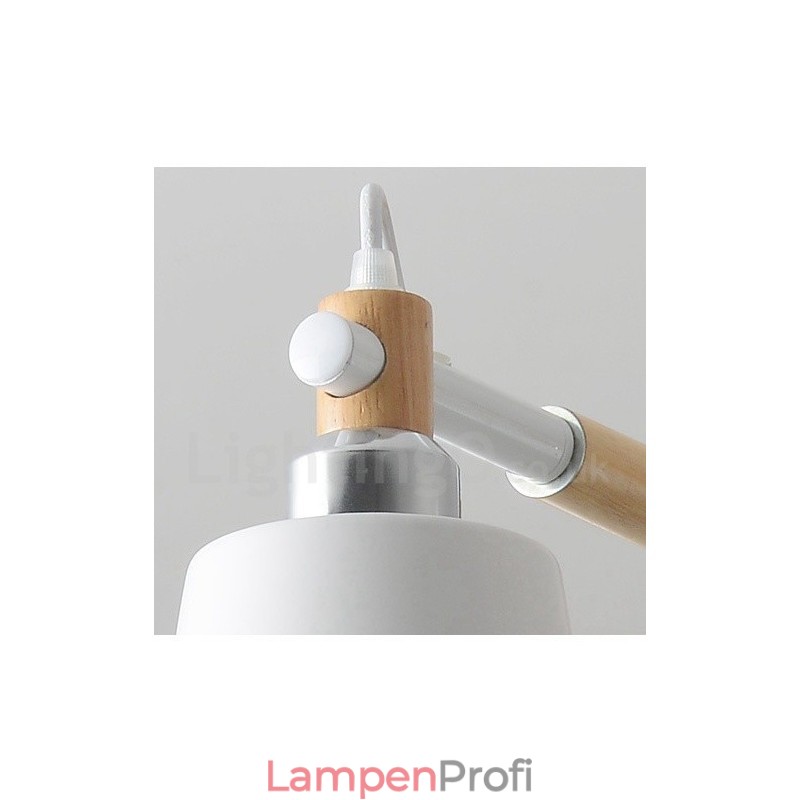 Moderne zeitgenössische Holz 6 Licht Kronleuchter Lampe