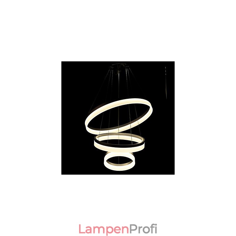 Runde Pendelleuchte Moderne Acryllampen Beleuchtung Luxuriöse Deckenleuchten mit drei Ringen