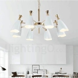 Moderne Kronleuchterlampe im zeitgenössischen Stil mit 8 Lichtern