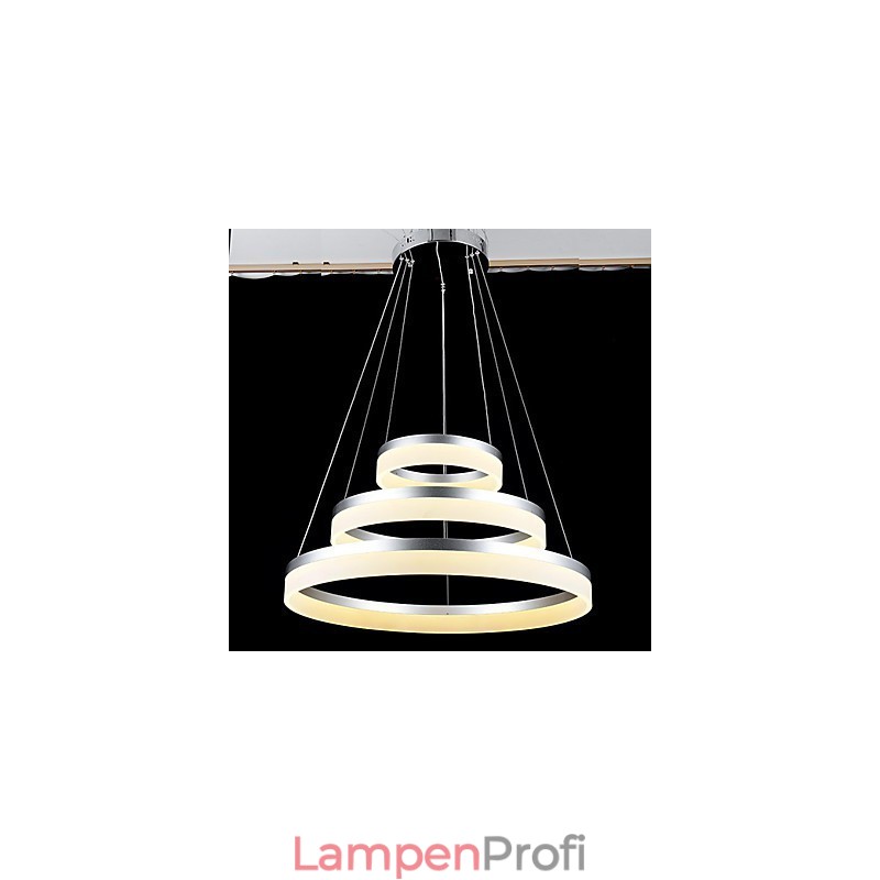 Runde Pendelleuchte Moderne Acryllampen Beleuchtung Luxuriöse Deckenleuchten mit drei Ringen