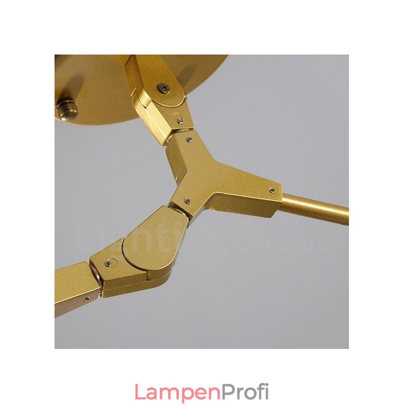 5-flammige moderne zeitgenössische Kronleuchterlampe