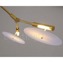5-flammige moderne zeitgenössische Kronleuchterlampe