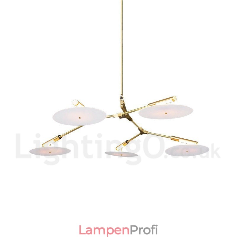 5-flammige moderne zeitgenössische Kronleuchterlampe