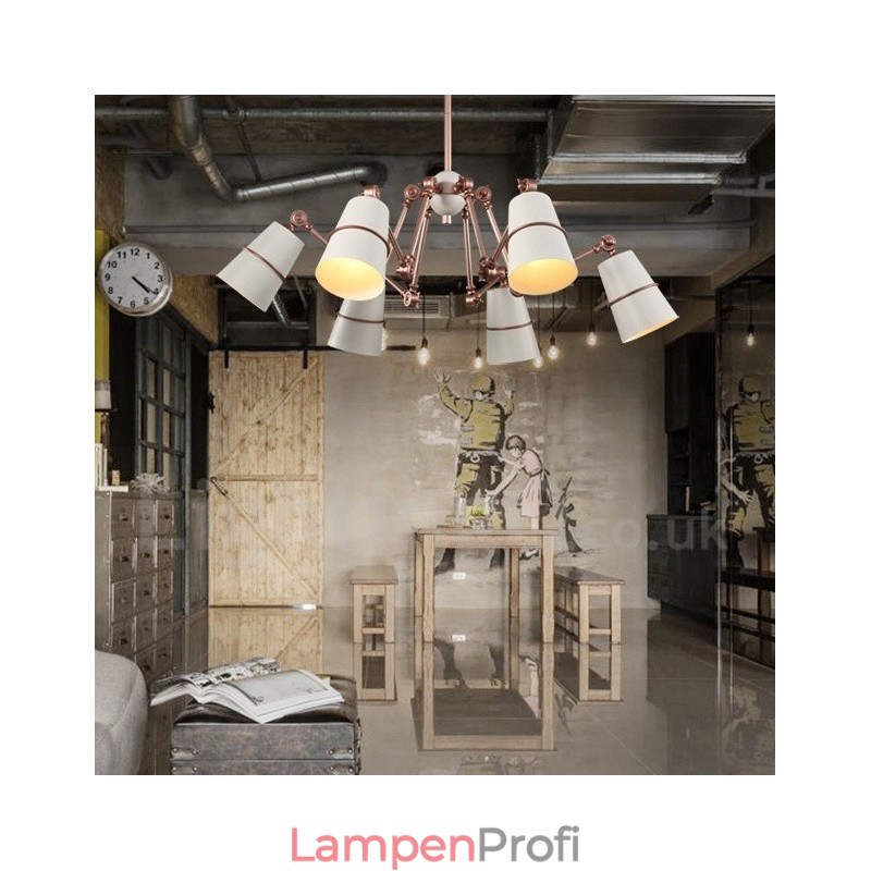 Kronleuchterlampe mit 6 Lichtern und modernem Licht im zeitgenössischen Stil