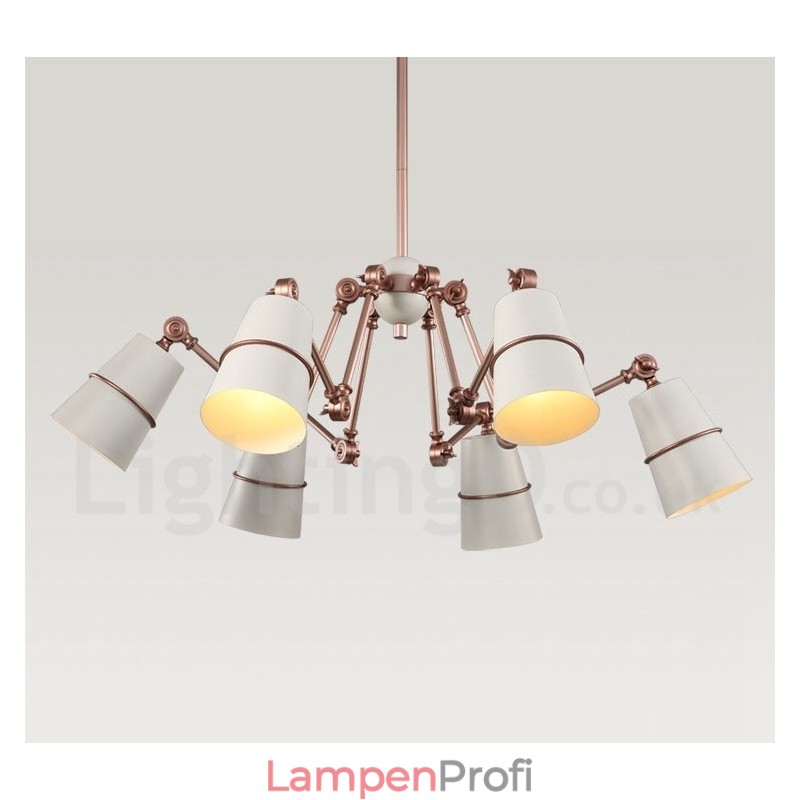 Kronleuchterlampe mit 6 Lichtern und modernem Licht im zeitgenössischen Stil