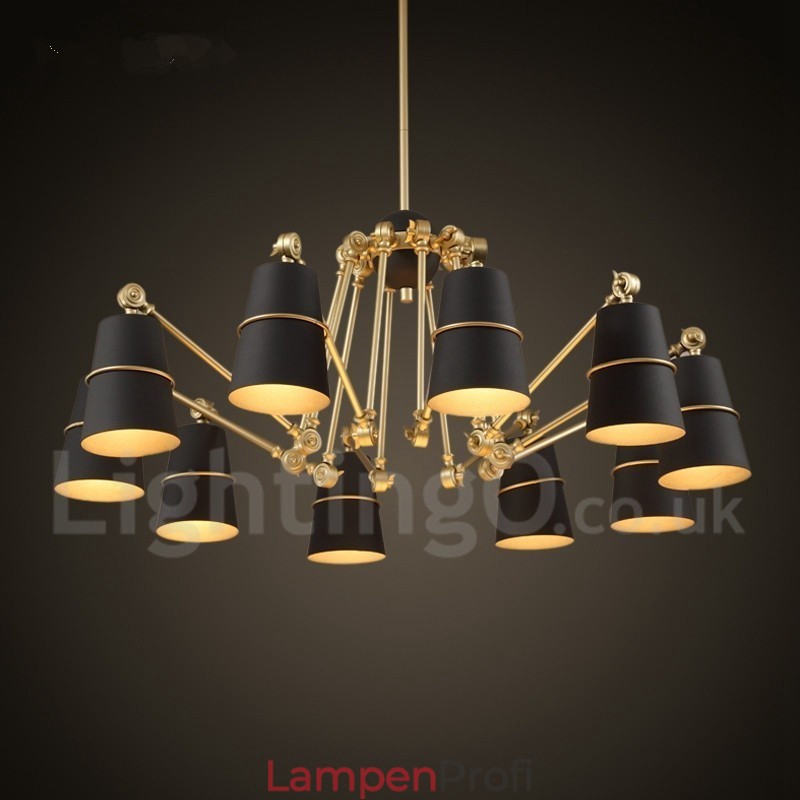 Kronleuchterlampe mit 10 Lichtern und modernem Licht im zeitgenössischen Stil