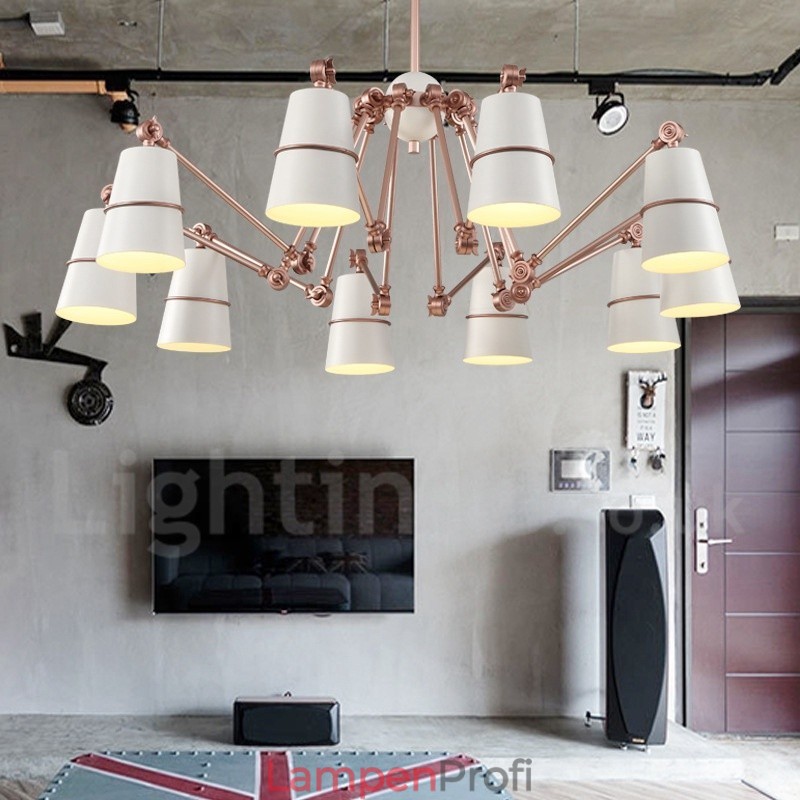 Kronleuchterlampe mit 10 Lichtern und modernem Licht im zeitgenössischen Stil
