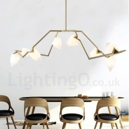 Moderne zeitgenössische 8 Licht Kronleuchter Lampe Licht