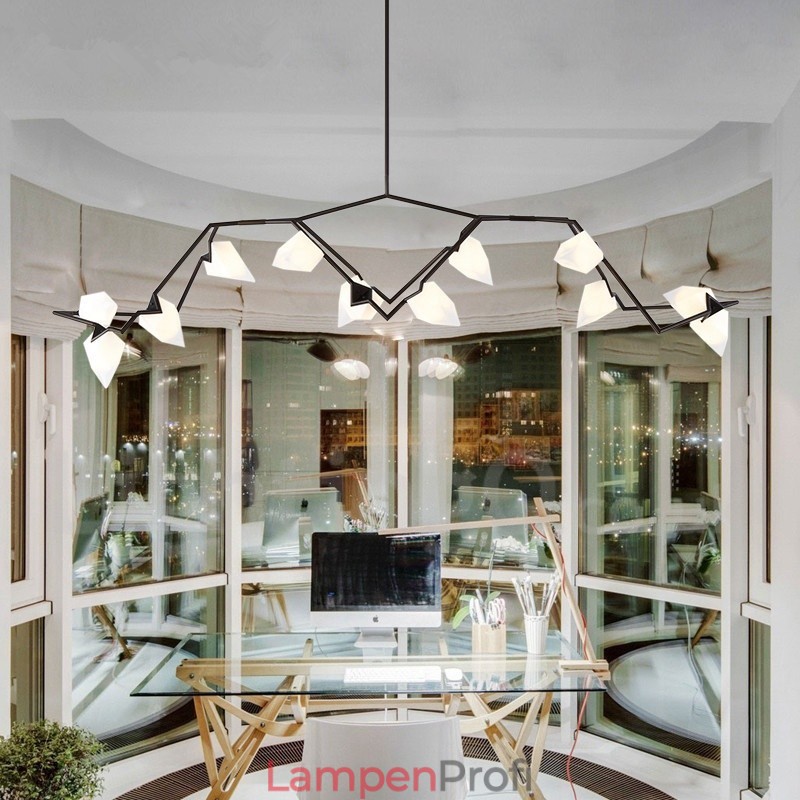 Moderne zeitgenössische 8 Licht Kronleuchter Lampe Licht