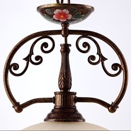 Retro Handgemalte Kunst Pendelleuchte Beleuchtung Lampe Beleuchtung