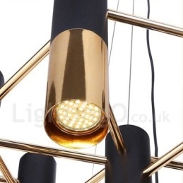 Moderne zeitgenössische 13 Licht Kronleuchter Single Tier Lampe Licht