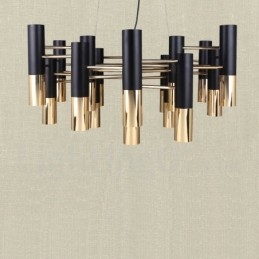 Moderne zeitgenössische 19 Licht Kronleuchter Single Tier Lampe Licht