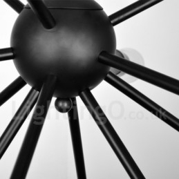 16-flammiger Vintage-Retro-Sputnik-Kronleuchter