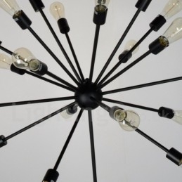 16-flammiger Vintage-Retro-Sputnik-Kronleuchter