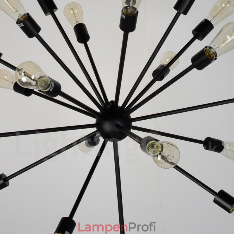 16-flammiger Vintage-Retro-Sputnik-Kronleuchter