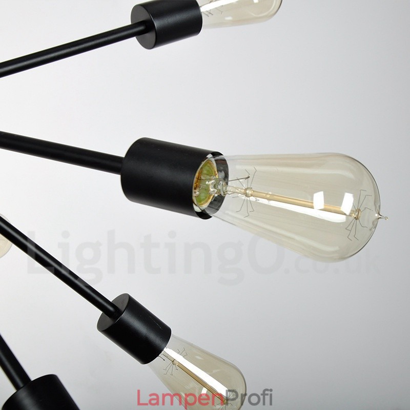 16-flammiger Vintage-Retro-Sputnik-Kronleuchter