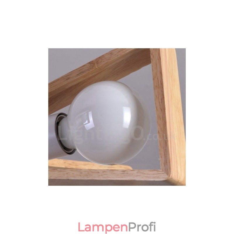 Holz Single Tier 5 Licht Kronleuchter Lampe Modernen Zeitgenössischen Stil
