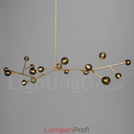 17-flammiger Kronleuchter im Vintage-Stil