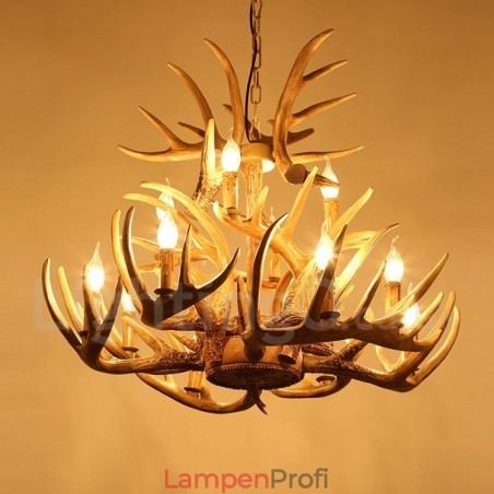 Kronleuchter im Vintage-Stil, 12 Lichter Kronleuchter im Vintage-Stil, 12 Lichter